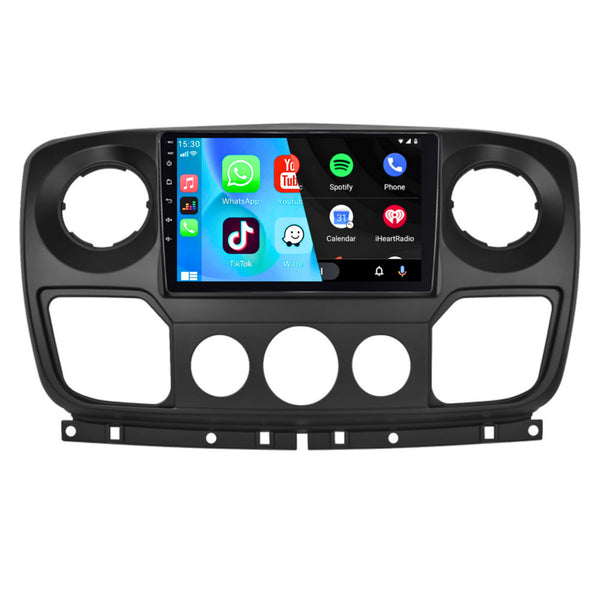 Renault Master (2003 – 2010) / Opel Movano (2000 – 2010) / Nissan NV400 (2011 – 2016) | Inbouw CarPlay & Android Auto | Zwart