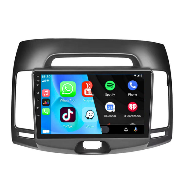Hyundai Elantra (2007 – 2010) | Inbouw CarPlay & Android Auto | Zwart