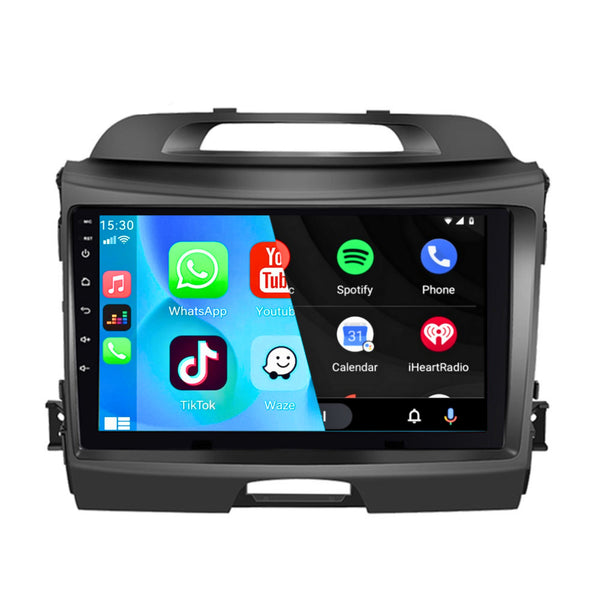 Kia Sportage (2010–2016) | Built-in CarPlay &amp; Android Auto | Black
