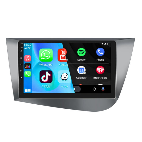Seat León II (2005 – 2012) | Inbouw CarPlay & Android Auto | Zilver