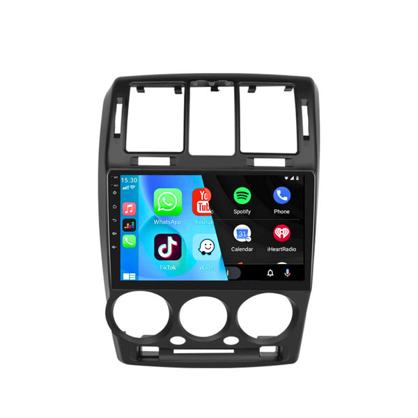 Hyundai Getz (2002 – 2011) | Inbouw CarPlay & Android Auto | Zwart