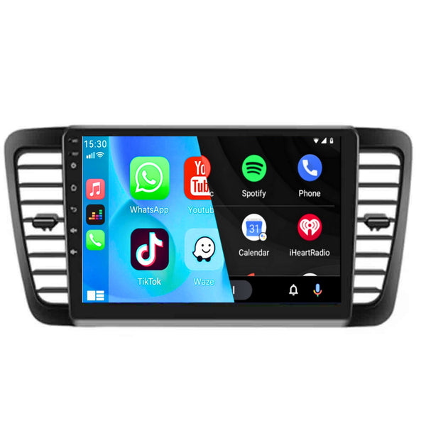 Subaru Legacy (2003 – 2009) | Inbouw CarPlay & Android Auto | Zwart