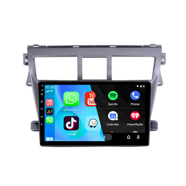 Toyota Vios / Yaris (2007 – 2012) | Inbouw CarPlay & Android Auto | Zilver
