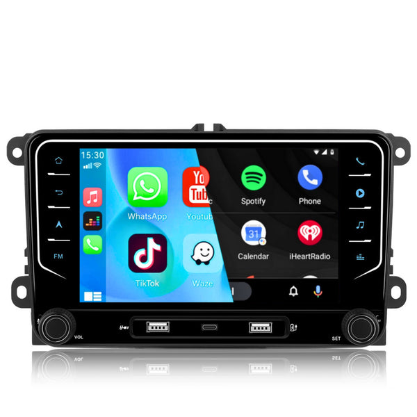 Volkswagen Golf V/VI (2008 – 2013) / Polo V (2010 – 2011) / Passat B6/B7 (2005 – 2013) / EOS (2010 – 2016) / Skoda Fabia I (2002 – 2007) | Inbouw CarPlay & Android Auto | Zwart