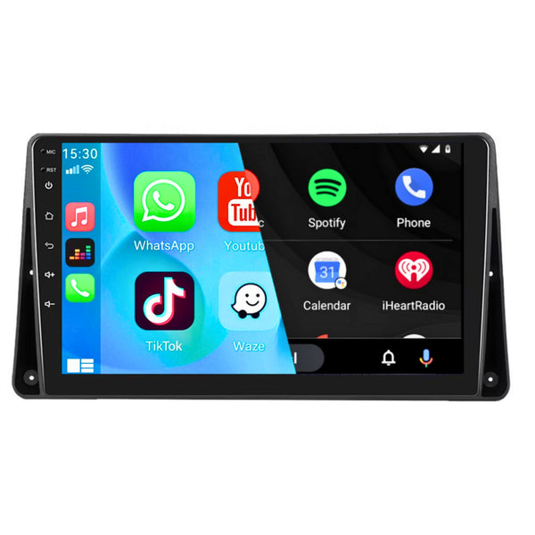 Renault Kangoo II (2010–2021) / Nissan NV250 (2019–heden) | Inbouw CarPlay & Android Auto | Zwart