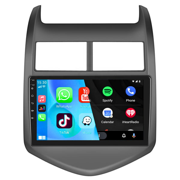 Chevrolet Aveo (2011 – 2013) | Inbouw CarPlay & Android Auto | Zwart