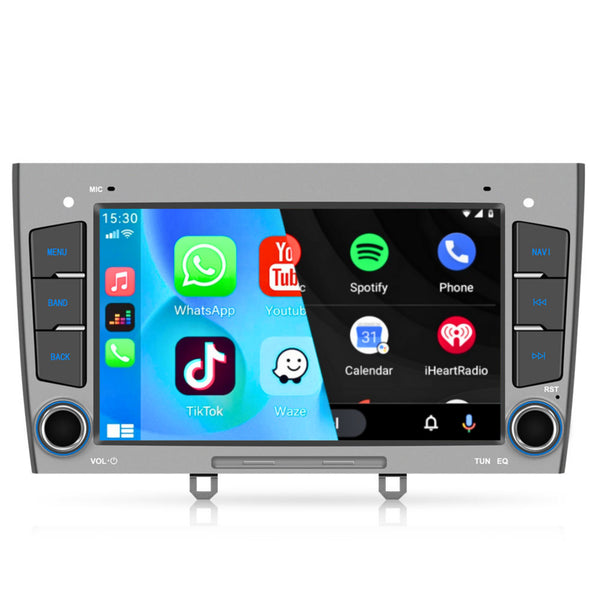 Peugeot 408 (2010 – 2024) | Inbouw CarPlay & Android Auto | Zilver