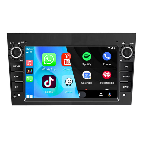 Opel Meriva (2006 – 2010) / Antara (2008 – 2011) / Vectra (2003 – 2008) / Vivaro (2006 – 2016) / Signum (2003 – 2008) / Combo (2005 – 2011) / Astra (2004 – 2009) / Corsa (2006 – 2016) / Zafira (2005 – 2011) | Inbouw CarPlay & Android Auto | Zwart