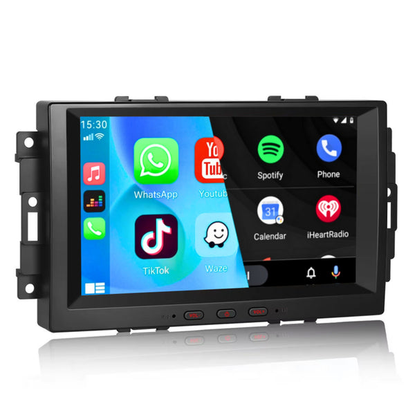 Chrysler 300C (2005 – 2010) / 300 (2005 – 2010) / Aspen (2007 – 2009) / PT Cruiser (2006 – 2010) / Jeep Grand Cherokee (2005 – 2007) / Compass (2007 – 2010) / Patriot (2007 – 2010) / Commander (2006 – 2008) | Inbouw CarPlay & Android Auto | Zwart