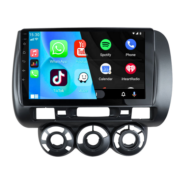 Honda Fit (2002 – 2007) | Inbouw CarPlay & Android Auto | Zwart