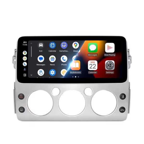 Toyota FJ Cruiser (2007 – 2013) | Inbouw CarPlay & Android Auto | Zilver
