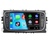 Ford S-Max (2008–2011) / Mondeo (2008–2010) / Focus II (2008–2011) / C-Max (2007–2010) | CarPlay & Android Auto | Zwart