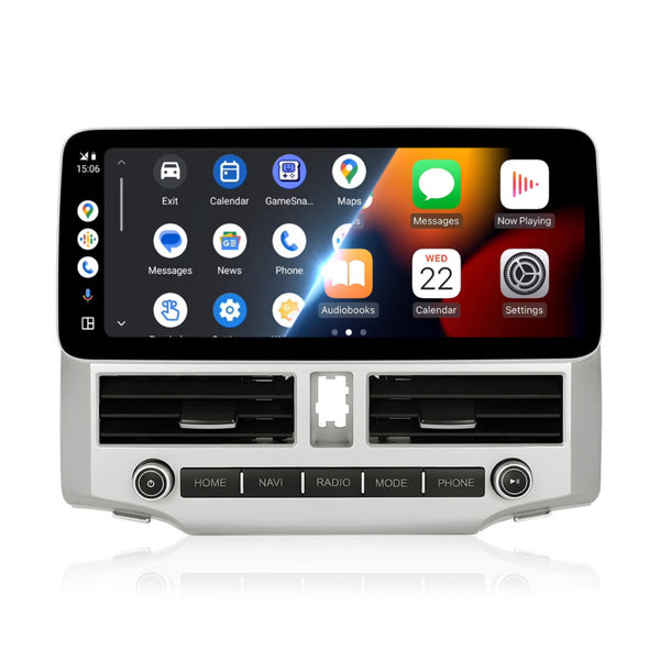 Toyota 4Runner V (2007 – 2021) | Inbouw CarPlay & Android Auto | Zilver