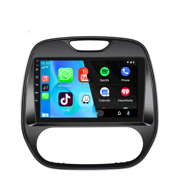 Renault Captur (2015 – 2017) | Inbouw CarPlay & Android Auto | Zwart